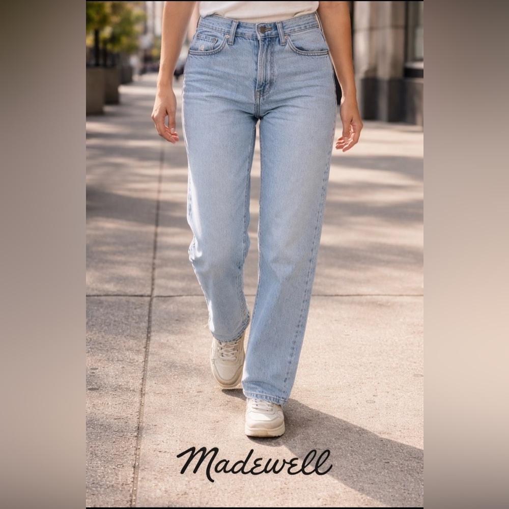 Madewell Women's Denim Straight Leg Jeans